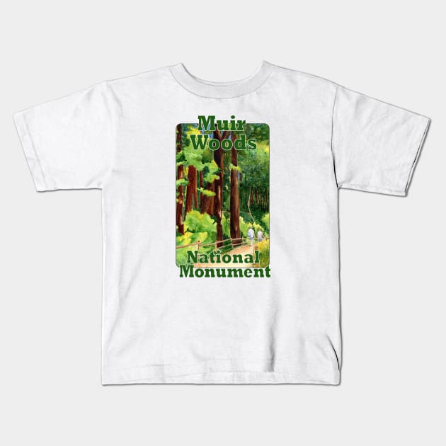 Muir Woods National Monument Kids T-Shirt by MMcBuck